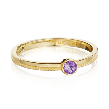 Gemstone Band Ring w/ Amethyst